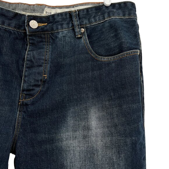 RJR Rocha John Men's Straight Leg Mid Rise Regular Buttons Blue Jeans Size 40x32 - Picture 6 of 14